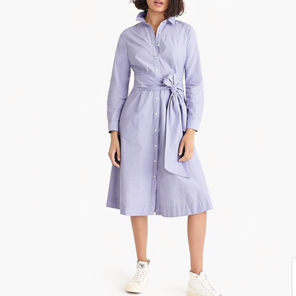 JCrew Tie-waist shirtdress